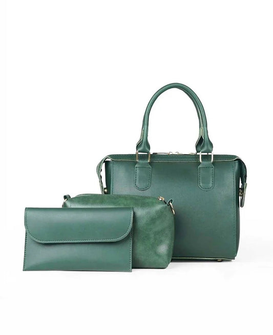Modern Charm 3-Piece Handbag Set – Deep Edition