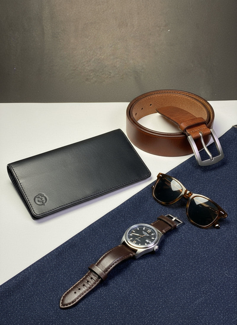 Urban Luxe Long Wallet – Sleek Leather Organizer